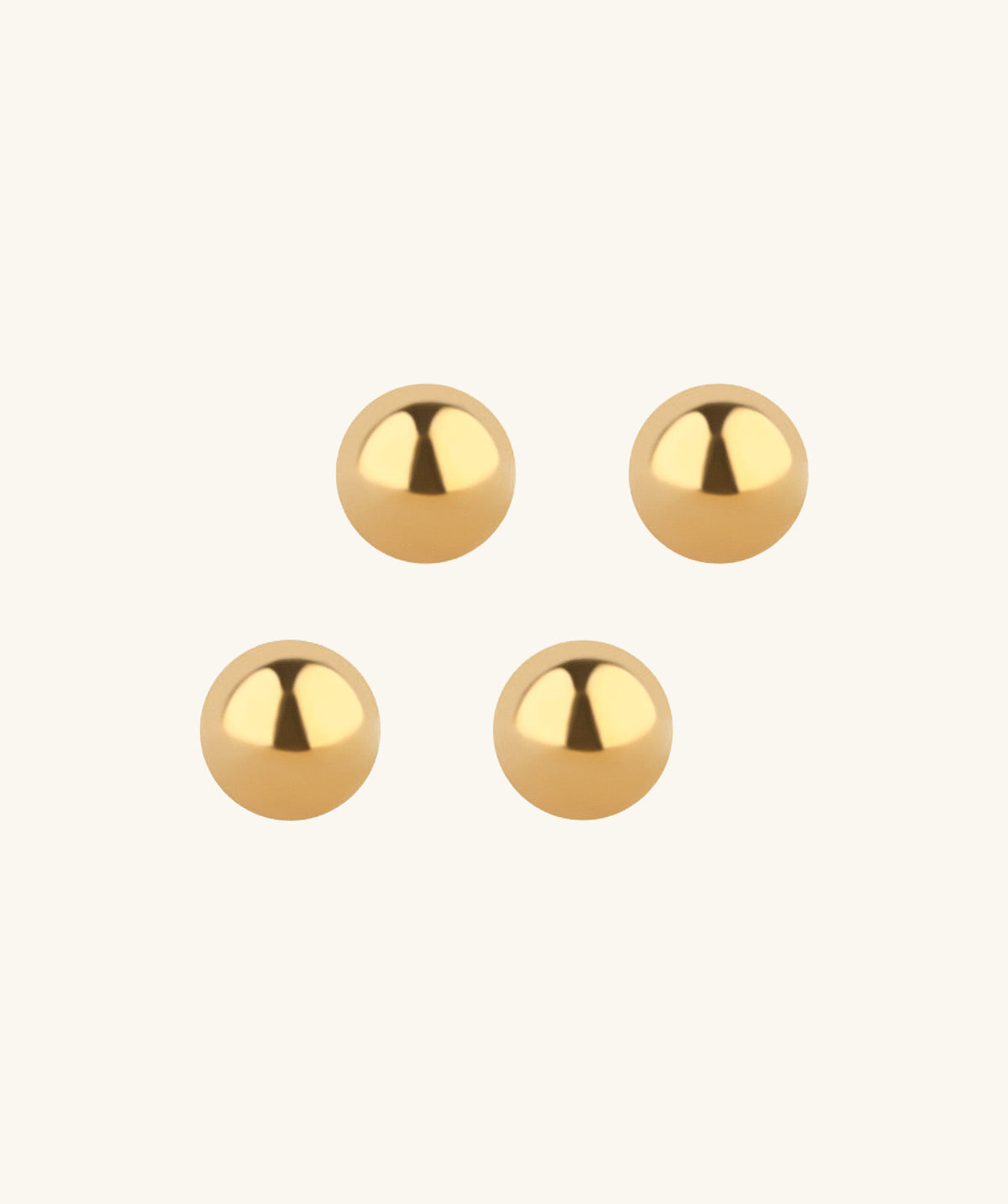 Screw Ball Backing (external) - Oumo Jewelry