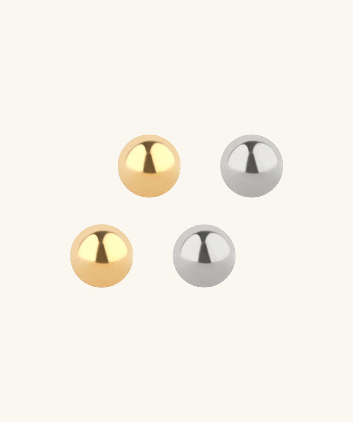 Screw Ball Backing (external) - Oumo Jewelry