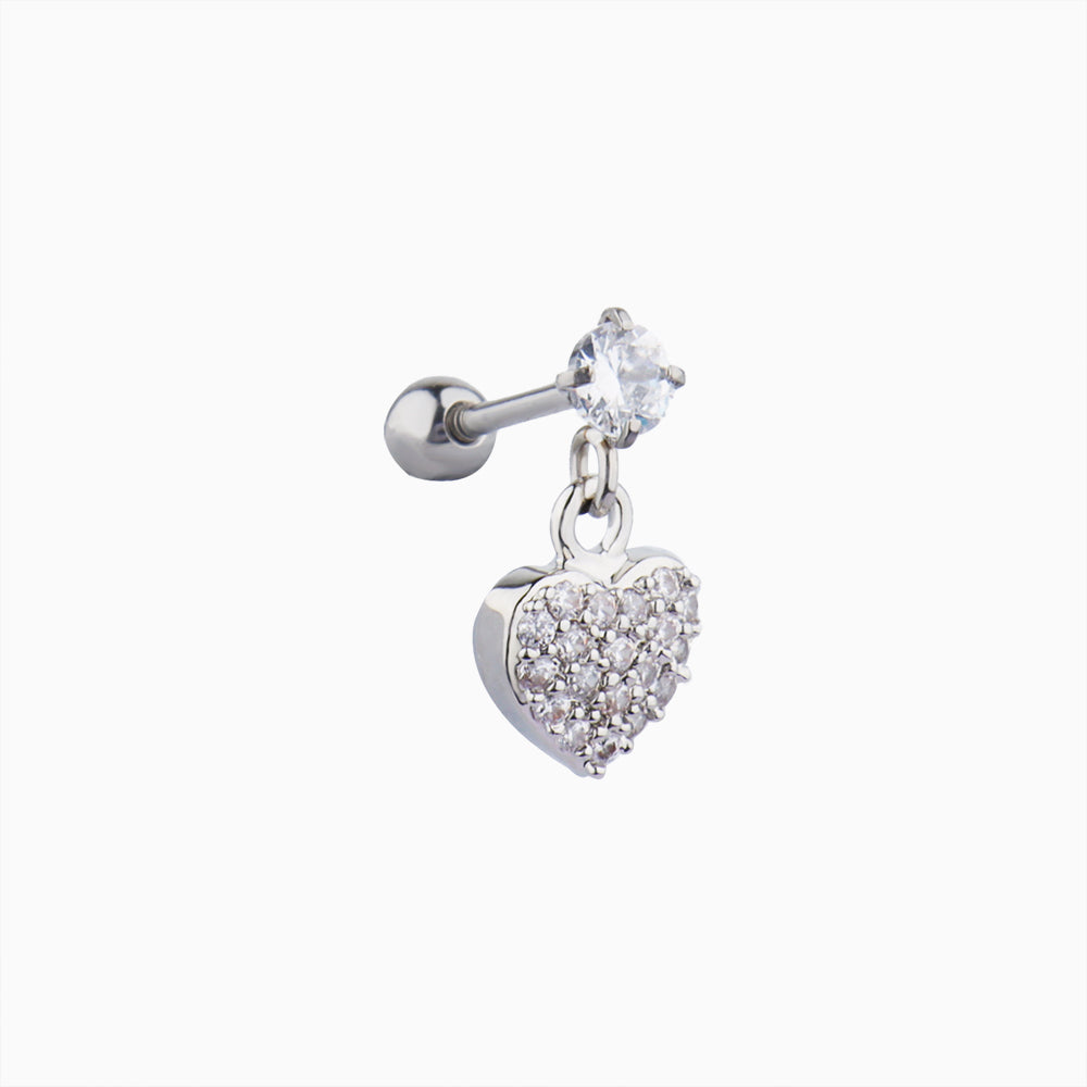 Heartbeat Drop Stud - OhmoJewelry