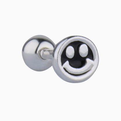 Smile Face Stud - OhmoJewelry