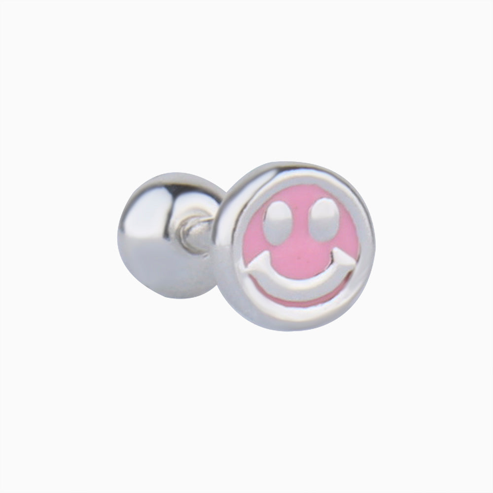 Smile Face Stud - OhmoJewelry