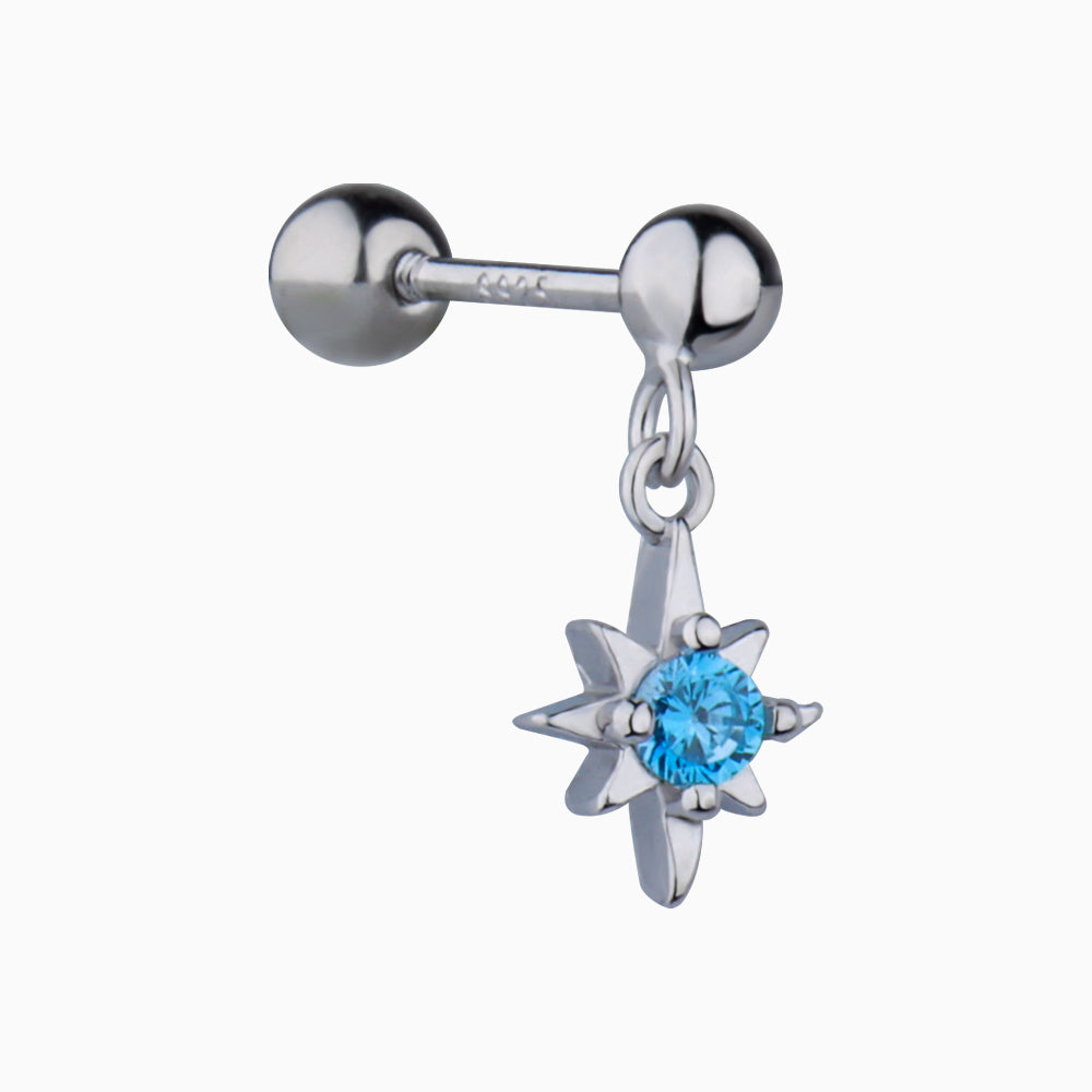 Sparkle Star Drop Earring - OhmoJewelry