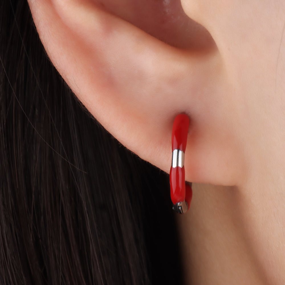 Cheerful Hoop Earring - OhmoJewelry