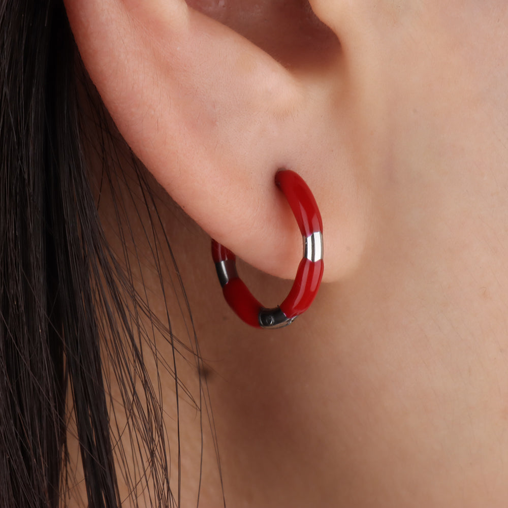 Cheerful Hoop Earring - OhmoJewelry