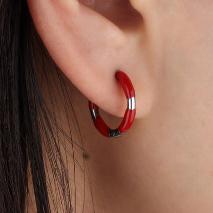 Cheerful Hoop Earring - OhmoJewelry