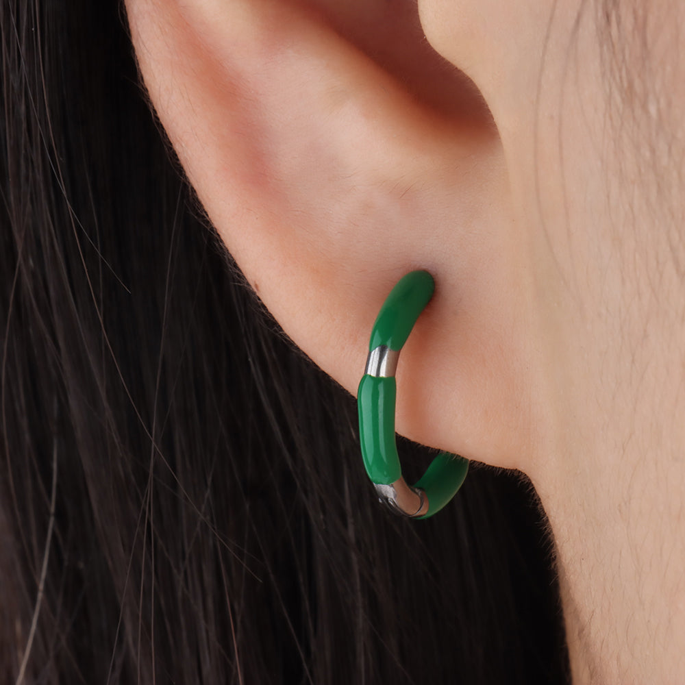 Cheerful Hoop Earring - OhmoJewelry