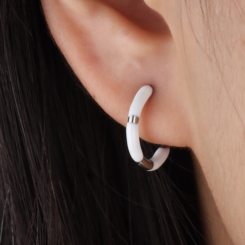 Cheerful Hoop Earring - OhmoJewelry