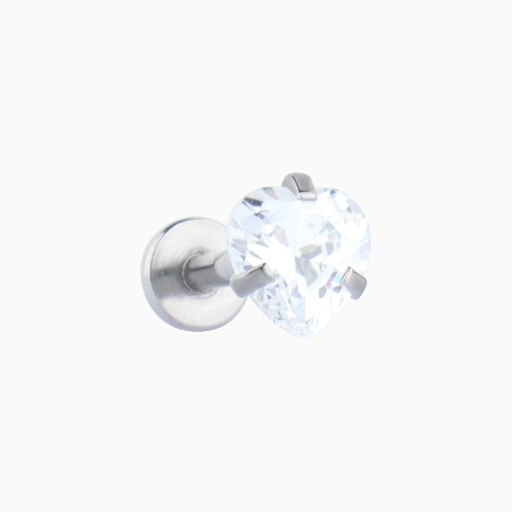 Classic Heart Stud - OhmoJewelry