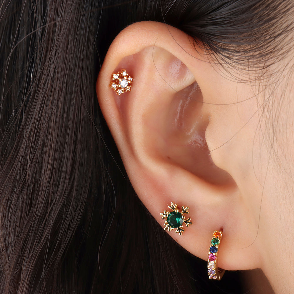 Delightful Basic Hoop - Stainless Steel - Lobe - Oumo Jewelry