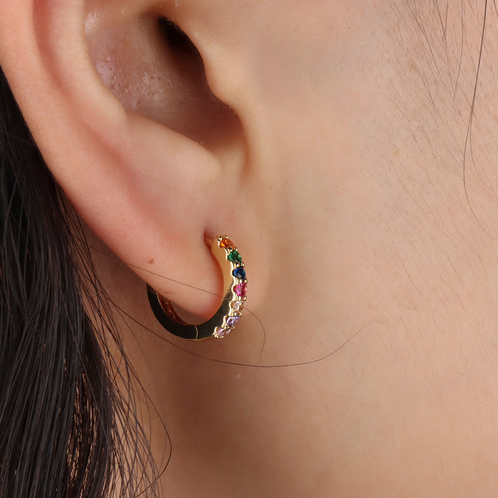 Delightful Basic Hoop - Stainless Steel - Lobe - Oumo Jewelry