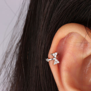 Bow Tie Hoop Helix - OhmoJewelry