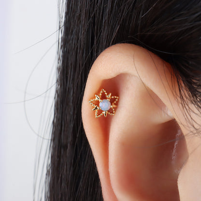 Dreamy Opal Star Stud - OhmoJewelry