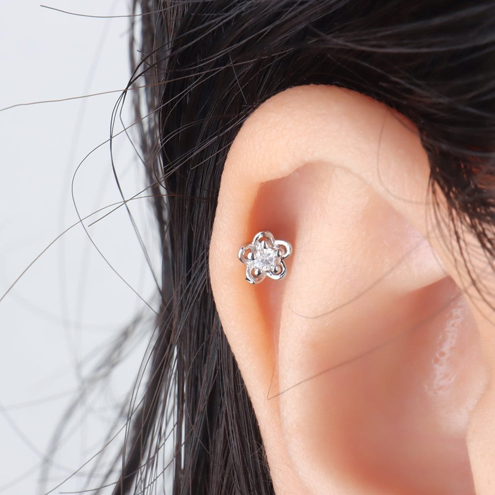 Charming Flower Stud - OhmoJewelry