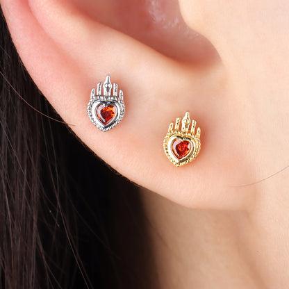 Love on Fire Stud - OhmoJewelry