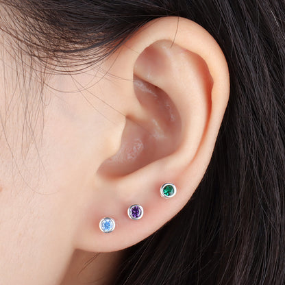 Dainty Round Stud - OhmoJewelry