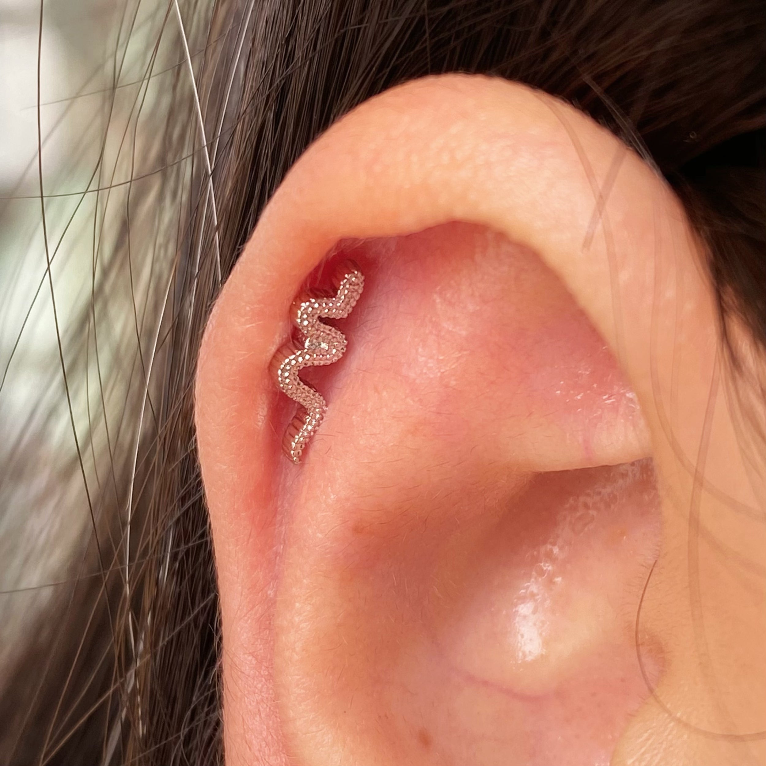 Mini Sexy Snake Stud - OhmoJewelry