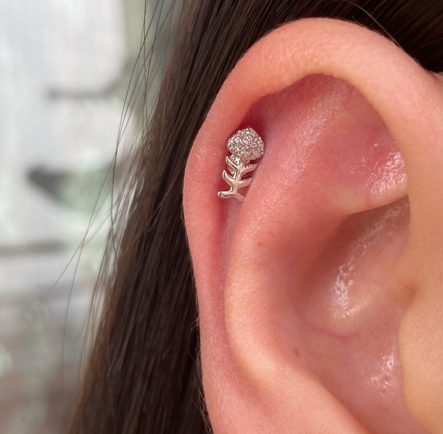 Fish Bone Stud - OhmoJewelry