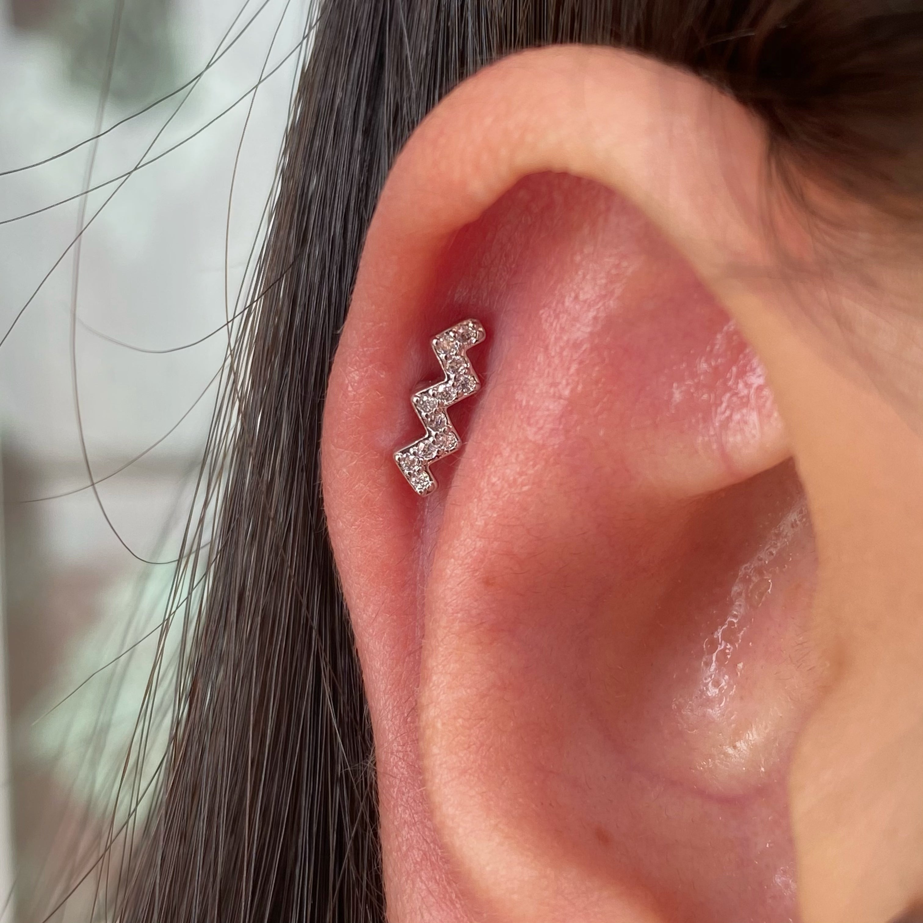 Wavy Stud - OhmoJewelry