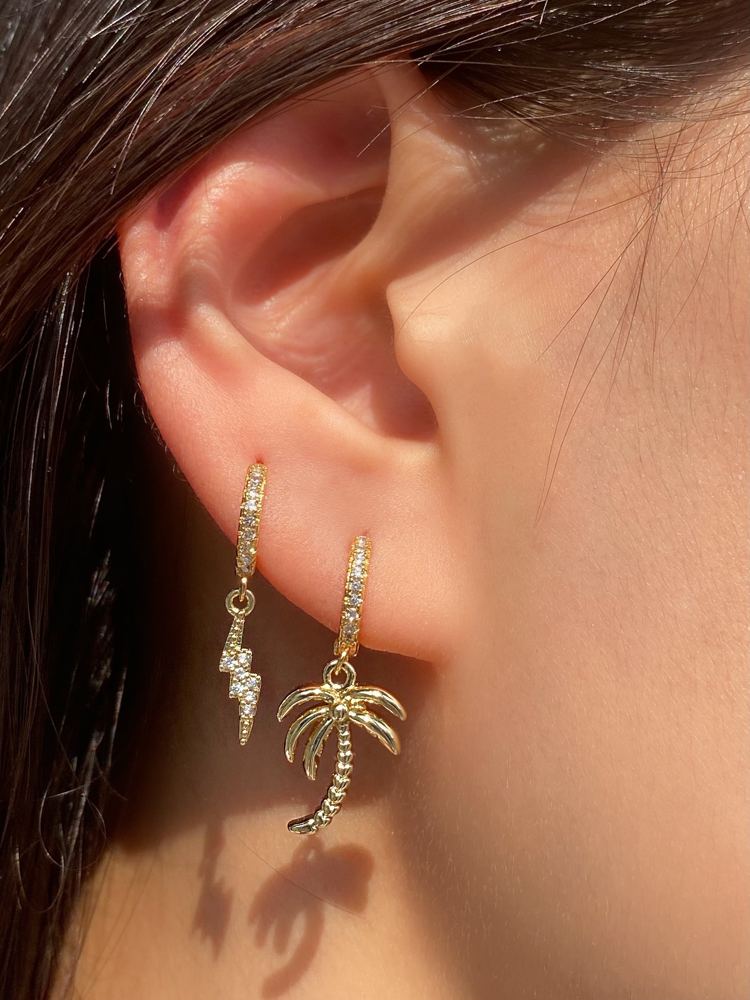 Palm Tree Earring - OhmoJewelry