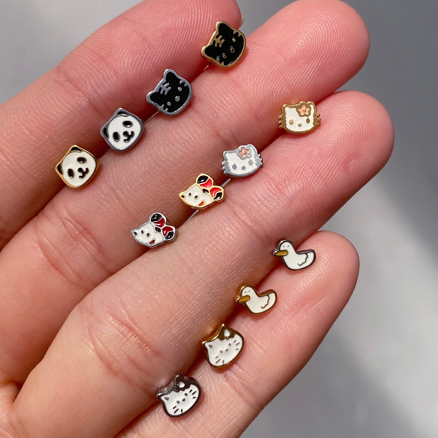 🐼Panda Stud - OhmoJewelry