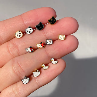 🐼Panda Stud - OhmoJewelry