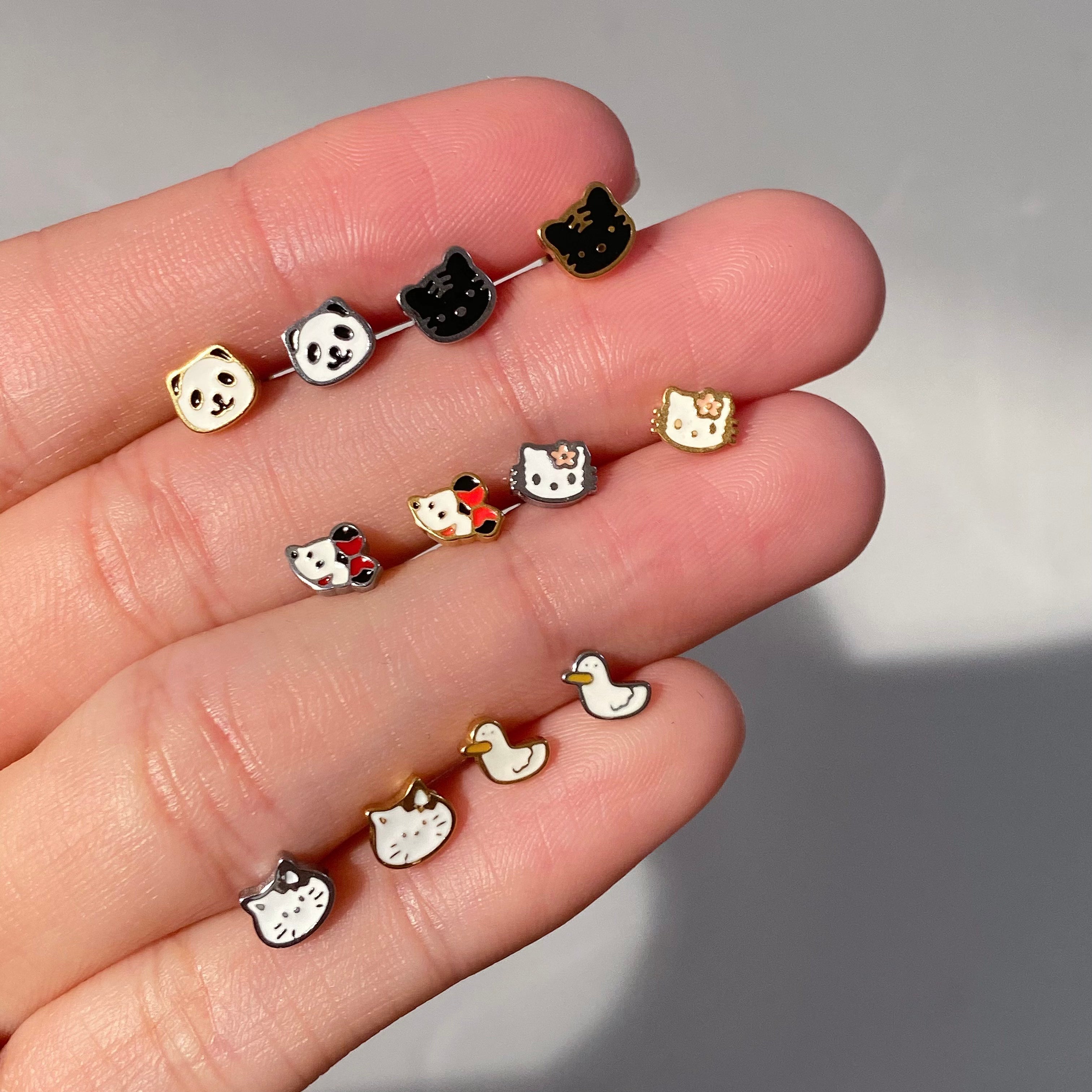 🐼Panda Stud - OhmoJewelry